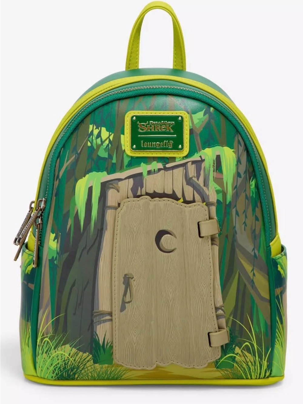 Loungefly Green Shrek Forest Door Mini Backpack